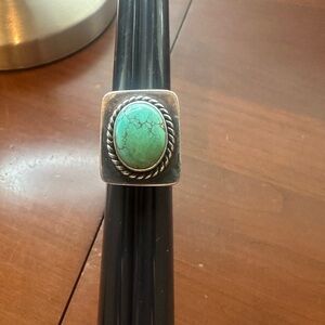 Turquoise sterling silver ring